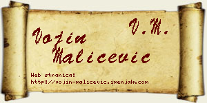 Vojin Maličević vizit kartica